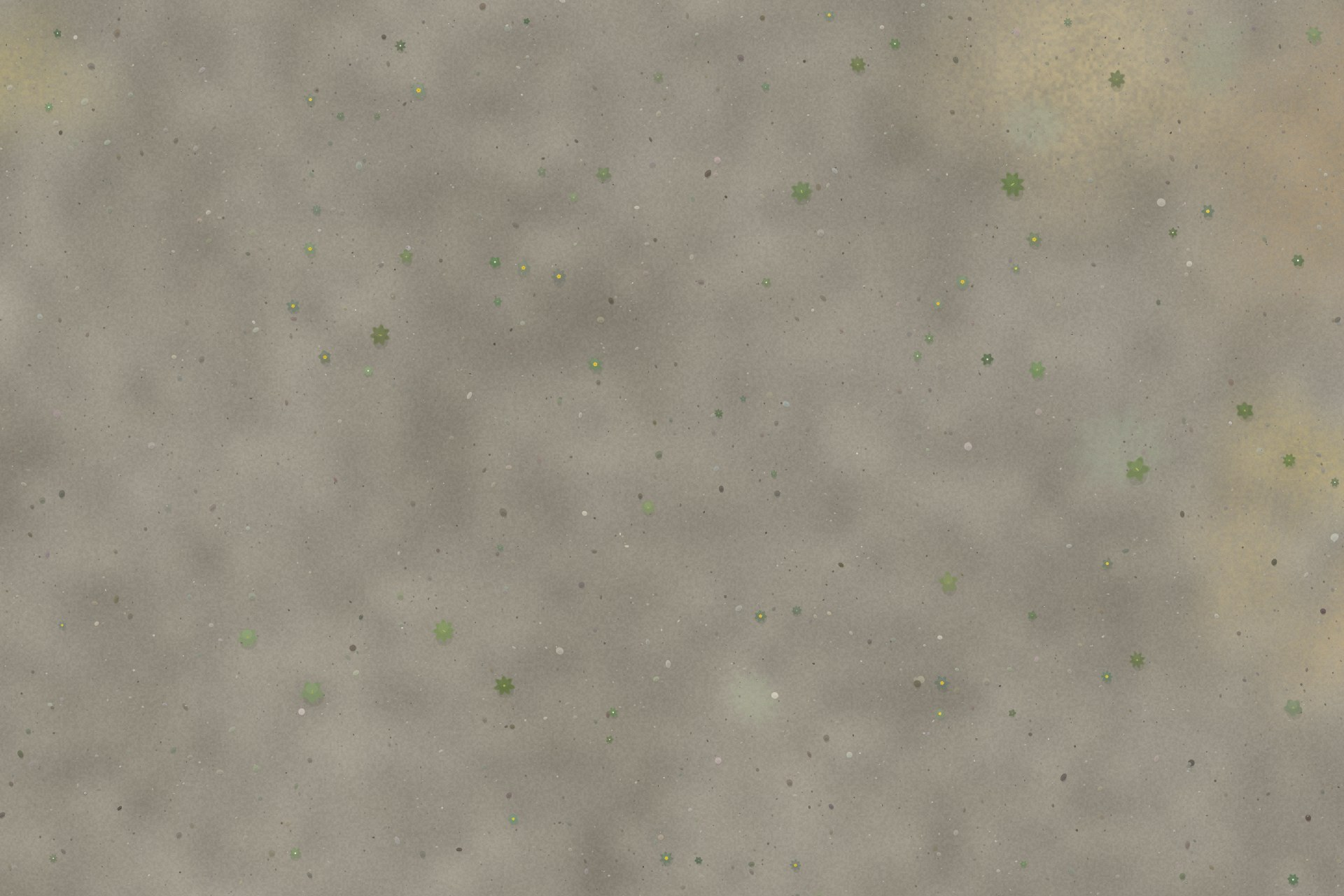 Hero scene — 1.0 mm/px — scattered with hard negatives